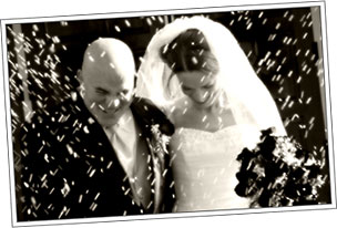 Happy Bride and Groom, Weddings from Dundalk Florist