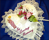 In Loving Memory Satin Casket Pillow
