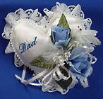 Father Satin Heart Casket Pillow