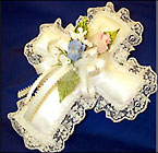 Satin Casket Pillow Cross