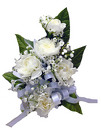 P5-5 Five Mini White Carnation Corsage  