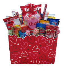 SNCKVB Valentines Sweetest box filled with snack foods 