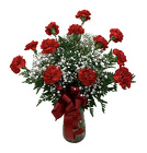  CARN Carnations in Vase 