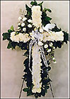 Elegant White Standing Cross