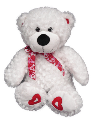 stuffed bear white