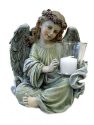 18405  Cherub Candleholder 