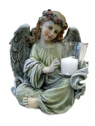 18405  Cherub Candleholder  