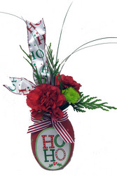 DFF257 Holly Jolly Vase  