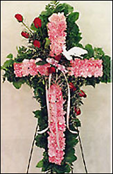 Beautiful Pink Standing Cross 