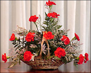 DFI126 Fragrant Carnation Table Basket 