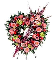 Eternal Rest Heart Wreath 