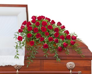 TMF-731 Simply Roses Deluxe Casket Spray 